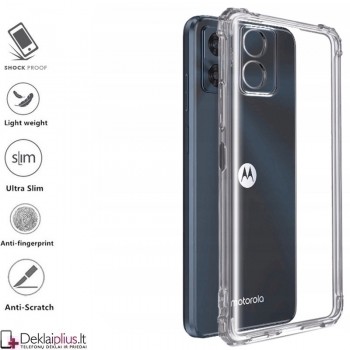 Silikoninis-Anti shock dėklas - permatomas 1.5 mm.(Motorola Moto E13) Silikoninis-Anti shock dėklas - permatomas 1.5 mm.(Motorola Moto E13)